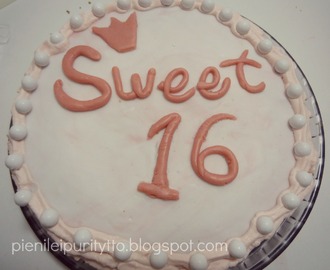 Sweet 16 - synttärikakku