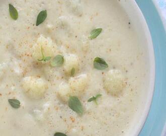 Herlig kremet blomkålsuppe