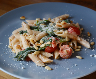 Oppskrift: kremet pasta med spinat