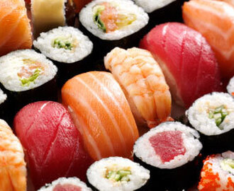 Hjemmelaget sushi!