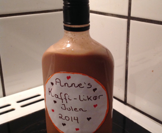 Anne's kaffi likør med sjokoladesmak :-)