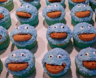 Cookiemonster cupcakes (sitroncupcakes)