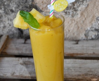 Påskesmoothie med ananas,mango og mynte