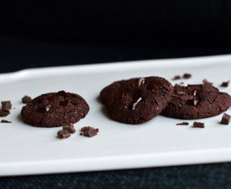 Brownies-"cookies" med sjokoladebiter