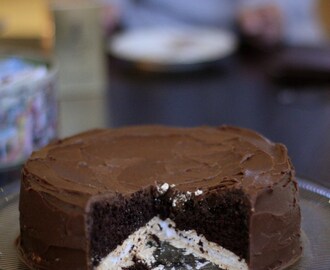 Sjokoladekake med marengsbunn