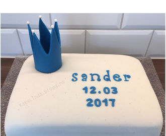 Dåpskake te gutt