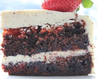 Marmorert rødbete- og sjokoladekake