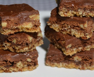 Brownies med sprø bunn (glutenfri)