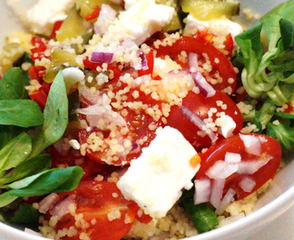 Couscous salat med fetaost