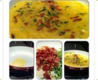 Omelette m/ choritzo og chilli
