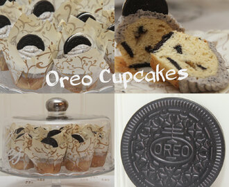 Oreo cupcakes med oreo frosting