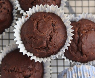 Sjokolademuffins med banan