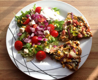 Oppskrift: sunn&amp;proteinrik kvit pizza