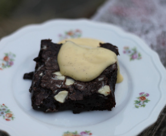 Brownies med hvit sjokolade