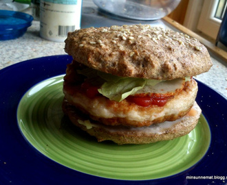 Supersunt hamburgerbrød / brød og burger