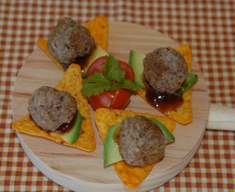 Fredagstapasen;Mini kjøttboller med doritos