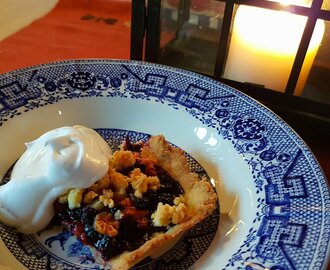 Multe-og blåbærpai – dessert med fjellsmak