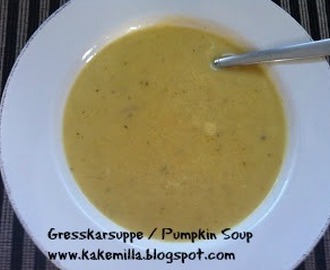 Gresskarsuppe / Pumpkin Soup
