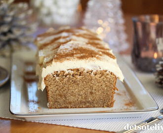 Myk pepperkake med ostekrem