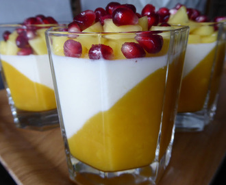 Mangopannacotta med vanilj