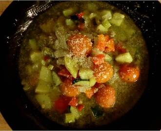 Middag: Minestronesuppe