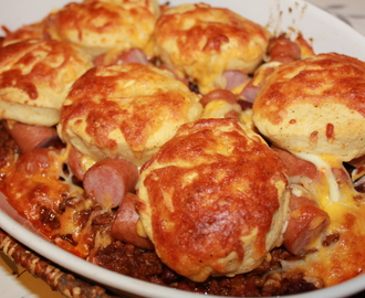 Chili cheese dog bake