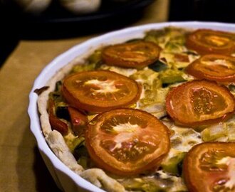 Quiche med grønnsaker