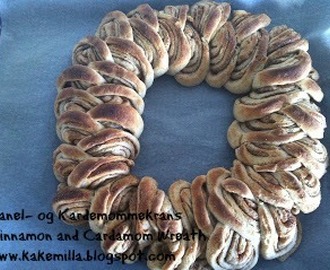 Kanel-og Kardemommekrans / Cinnamon- and Cardamom Wreath