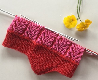 More brioche knitting/ litt mer om tofarga patent