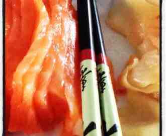 wasabi og sushi