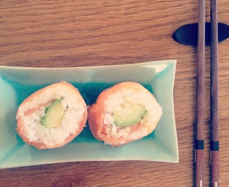 Norrländsk sushi med wasabisås