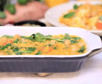 Chole Palak Curry (vegan)