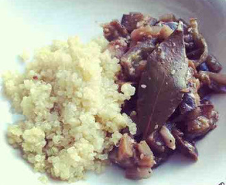 Auberginecurry med quinoa