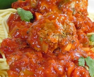 Mexican-Style Spaghetti and Meatballs