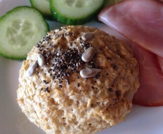 Kvargbullar med chia-och solrosfrön