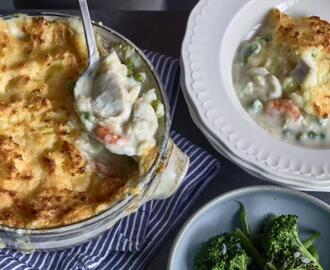 The Hairy Bikers fish pie with cheese mash