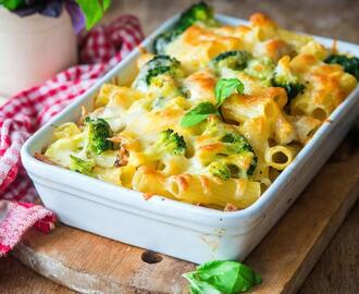 Veckans middagstips: pasta- och broccoligratäng