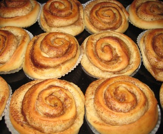 Snabba kanelbullar utan ägg, mjölk och soja