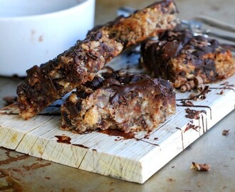 Chocolate chip peanut butter blondies (glutenfritt, utan tillsatt socker)