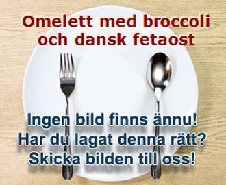Omelett med broccoli och dansk fetaost
