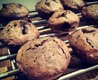 Banan & chokladmuffins