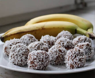 Chokladbollar med banan – recept