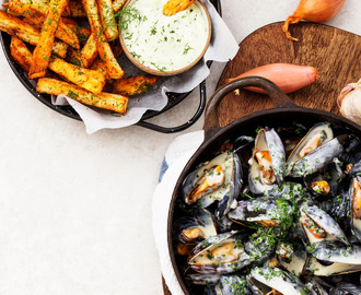 Moules frites - recept på klassisk rätt med musslor