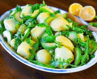 Snabb potatis- och avokadosallad med citronette