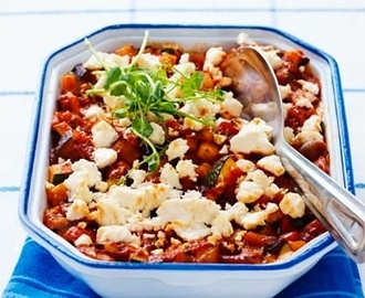 Vegetarisk lasagne.