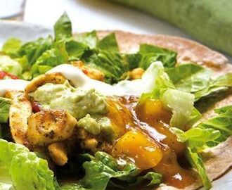 Kycklingfajitas med guacamole