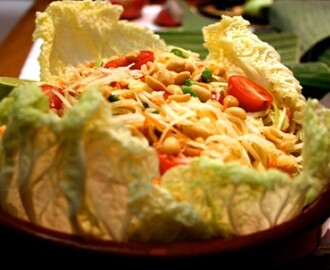 Som Tam Thai (het syrlig papaya sallad)