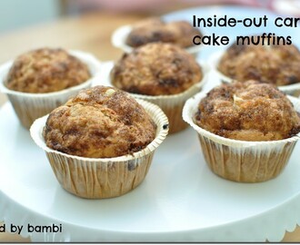 Inside-out carrot cake muffins (ut-och-in morotsmuffins)