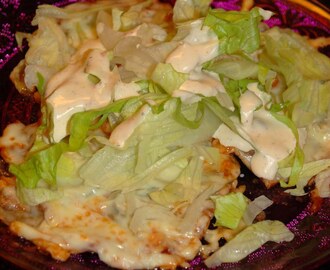 LCHF Heta salami-nachos
