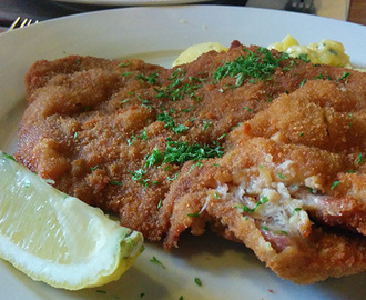 Schnitzel och remoladsås